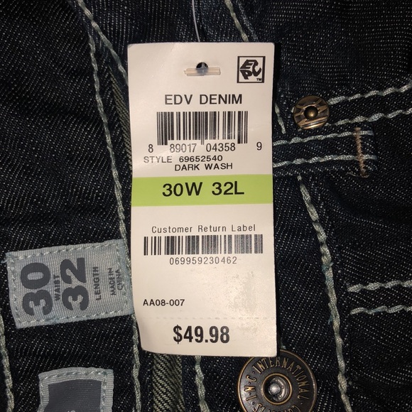 Men’s Dark wash Relaxed fit jeans - Picture 7 of 7